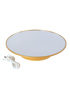 BASE GIREVOLE 140481 ORO 25CM CON SPECCHIO
