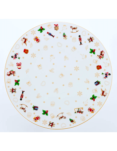 PIATTO PANETTONE 28CM TOYS NATALE