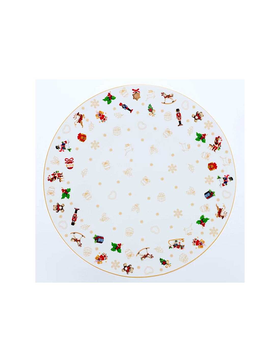 PIATTO PANETTONE 28CM TOYS NATALE