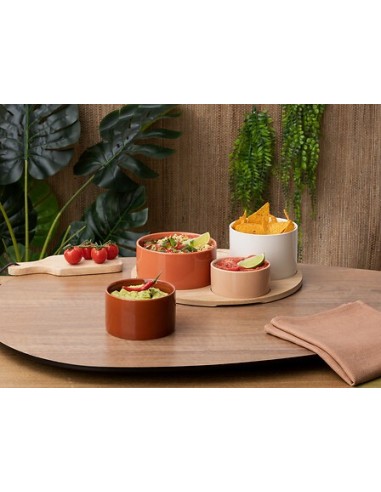 Set aperitivo Alicante 5 pezzi bambù e stoneware | shopincasa.it