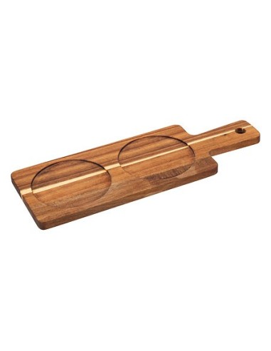 SET APERITIVO 196386 SOLEYA 2 CIOTOLE CON SUPPORTO LEGNO su Shop in...