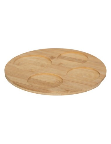 Set aperitivo Wavy Bliss 5 pezzi in bambù e ceramica | shopincasa.it