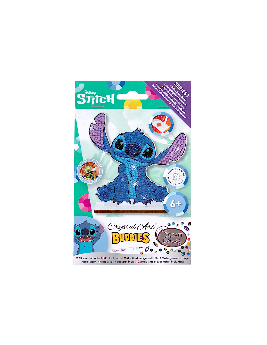 GIOCATTOLO PUBBLICIZZATO: vendita online CRISTAL ART BUDDIES PERSONAGGIO DISNEY ASSORTITO in offerta