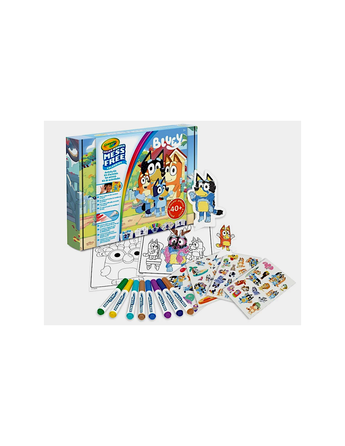 PRESCOLARI: vendita online CRAYOLA COLOR WONDER, ACTIVITY SET 40+ PEZZI, BLUEY, PENNARELLI SENZA MACCHIA, ADESIVI E PERSONAGG...