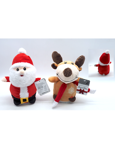 OGGETTISTICA NATALE: vendita online Renna o Babbo Natale con Movimento H26cm Assortito, Pupazzo Animato Natalizio Decorativo ...
