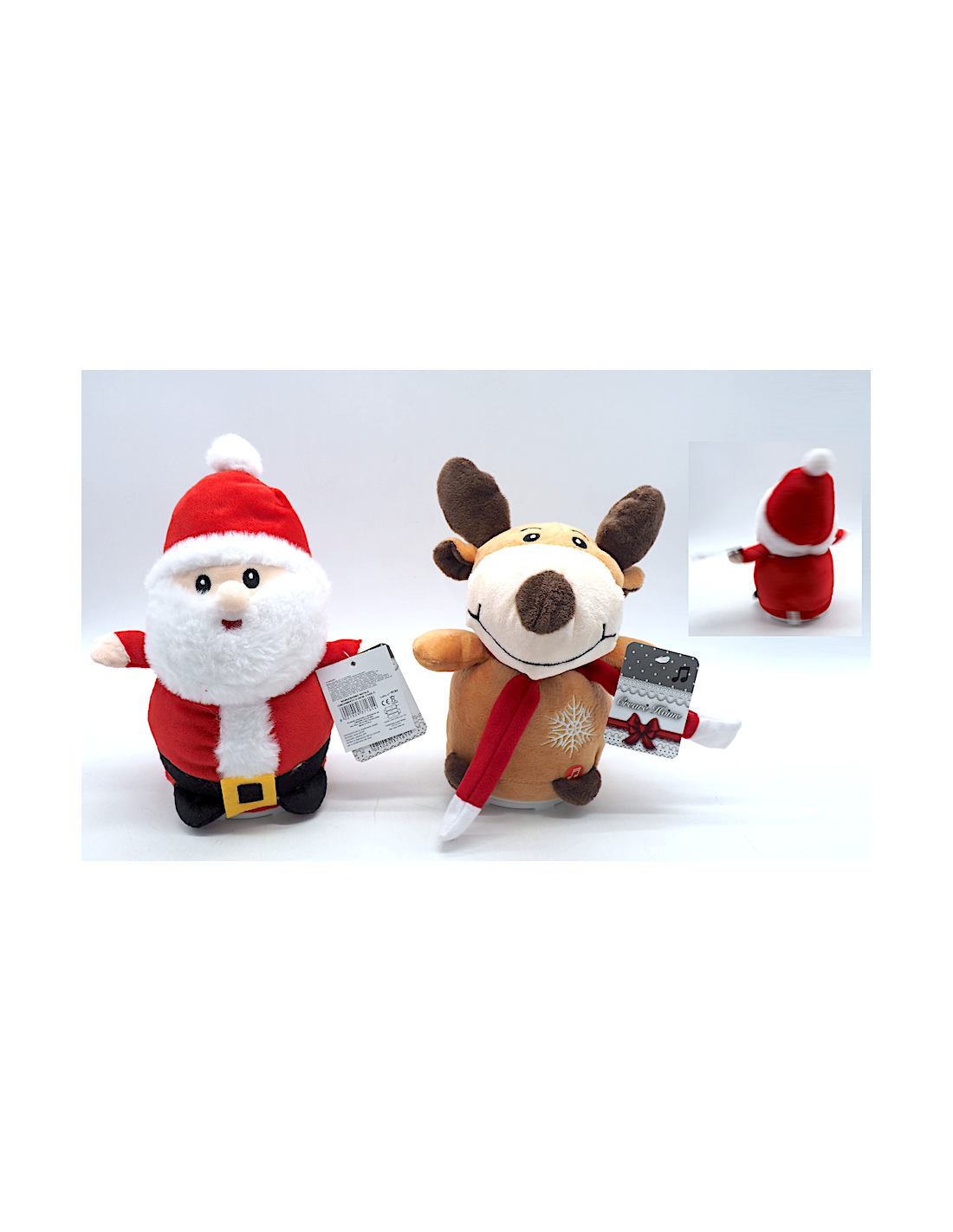 OGGETTISTICA NATALE: vendita online Renna o Babbo Natale con Movimento H26cm Assortito, Pupazzo Animato Natalizio Decorativo ...