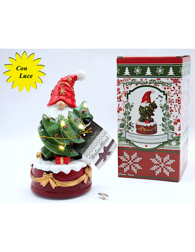 OGGETTISTICA NATALE: vendita online Carillon in Poliresina con Luci 23x11x10,5cm Assortito, Decorazione Musicale Natalizia in...