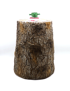 ALBERI DI NATALE: vendita online Base per Albero di Natale effetto legno H36,5/31xD27/22cm, Copribase Decorativo Rustico, Acc...