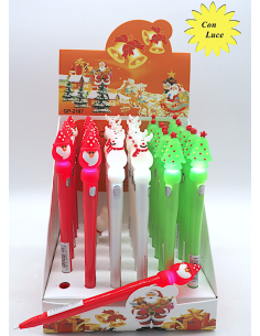 OGGETTISTICA NATALE: vendita online Penna Natalizia con Decorazione e Luce Assortita, Gadget Divertente e Regalo Originale in...