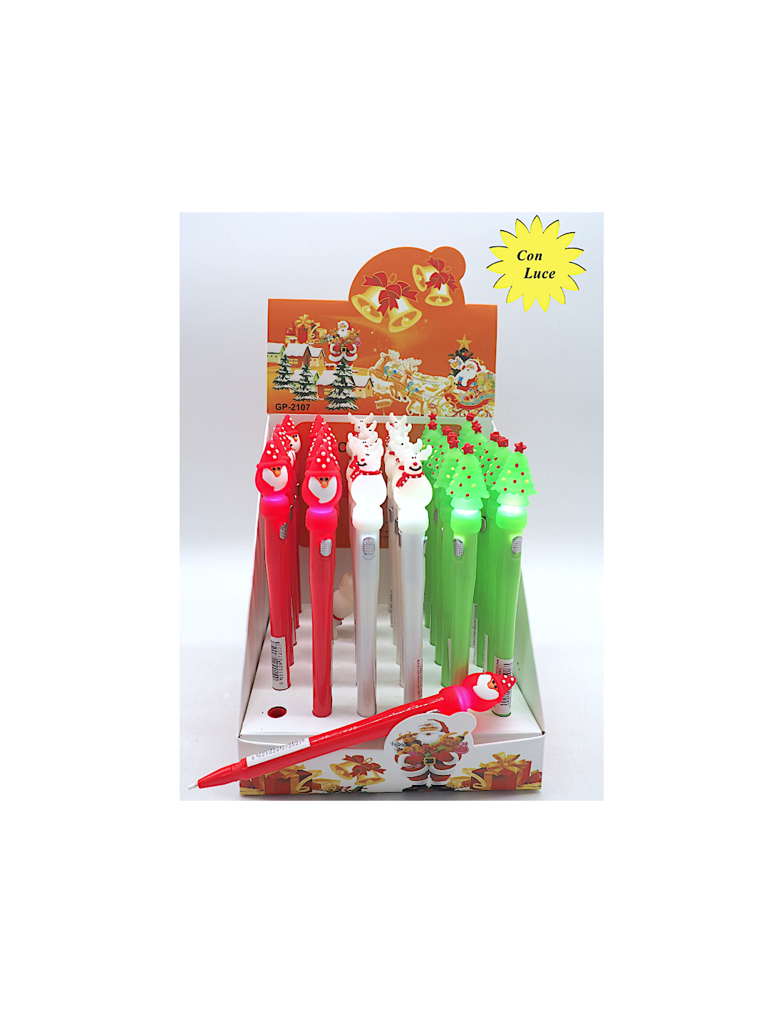 OGGETTISTICA NATALE: vendita online Penna Natalizia con Decorazione e Luce Assortita, Gadget Divertente e Regalo Originale in...