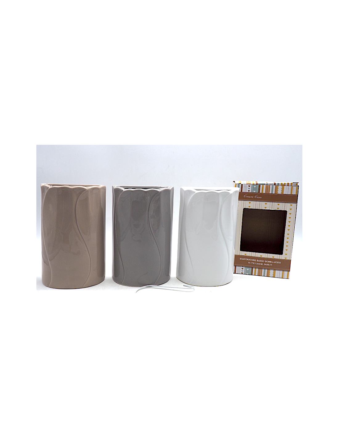 EVAPORATORI: vendita online Evaporatore Basso Lucido Assortito 17x11x4cm Natalizio, Diffusore Decorativo per Oli Essenziali i...