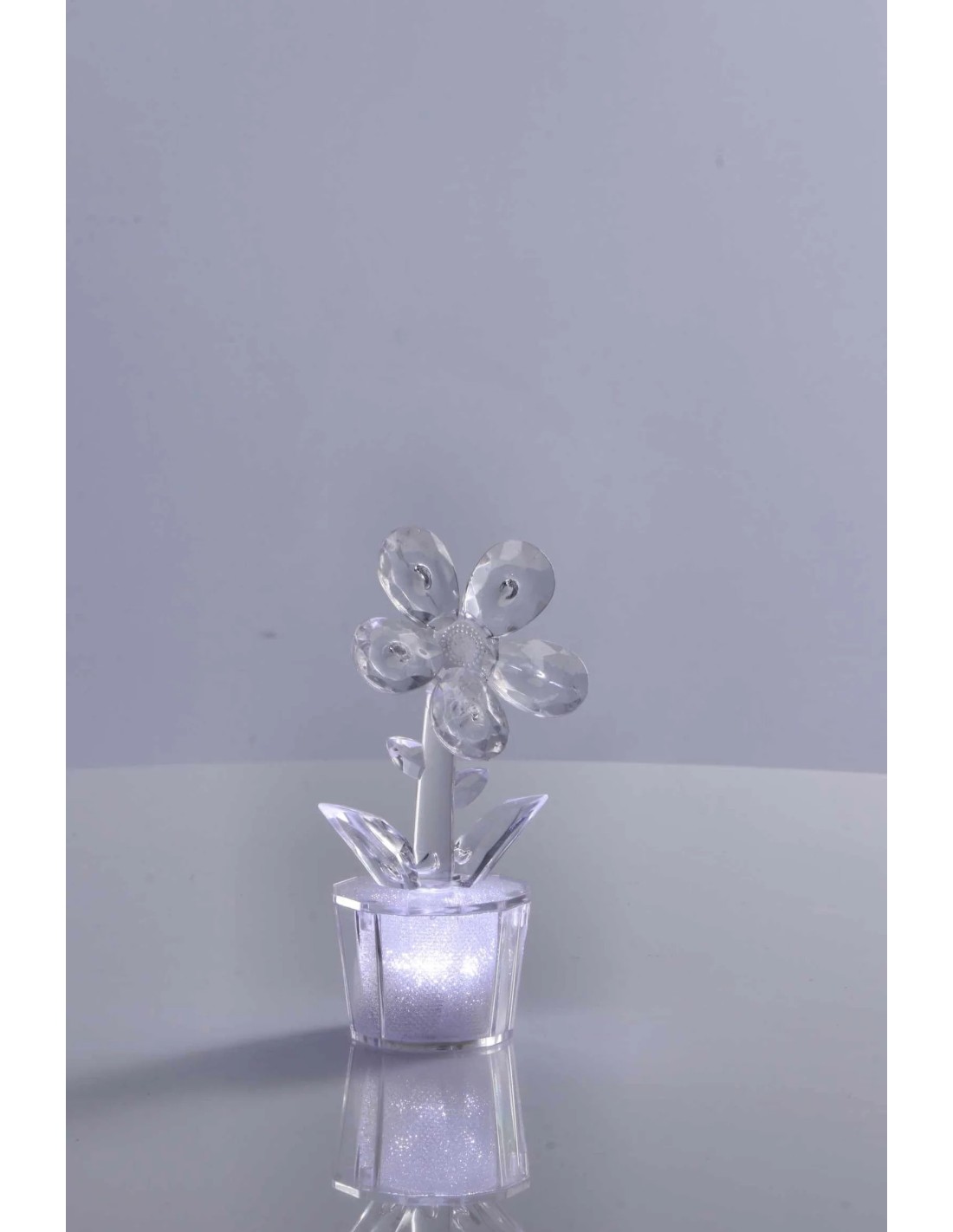 Mini Lampada Fiore da Tavolo Trasparente – Bomboniera | shopincasa.it