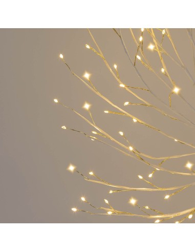 LUCI DI NATALE: vendita online Corona di Natale Tiglio Bianco ø60cm, 260 MicroLED Bianco Caldo, FlashLED Diamond, Appendibile...
