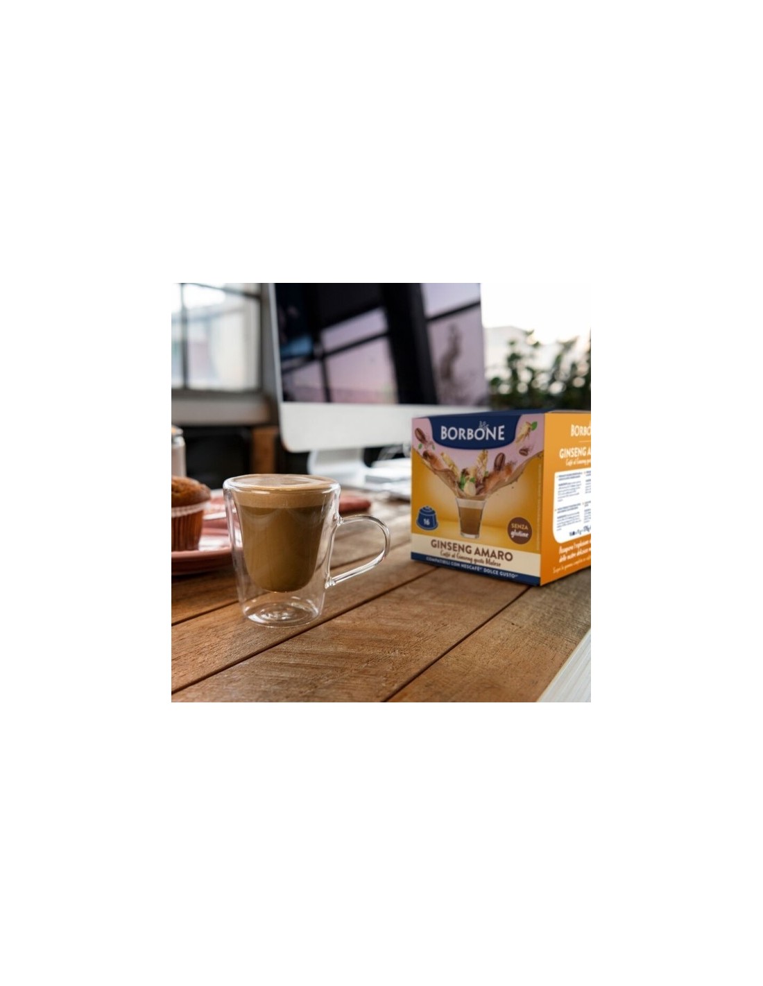 CAFFE': vendita online Caffè Borbone Super Ginseng – 16 Capsule Compatibili Dolce Gusto in offerta