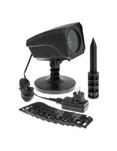 LUCI DI NATALE: vendita online Proiettore Garden LED Oscar, 12 Soggetti Intercambiabili, Effetto Rotante, 4x3W LED Bianco, Es...