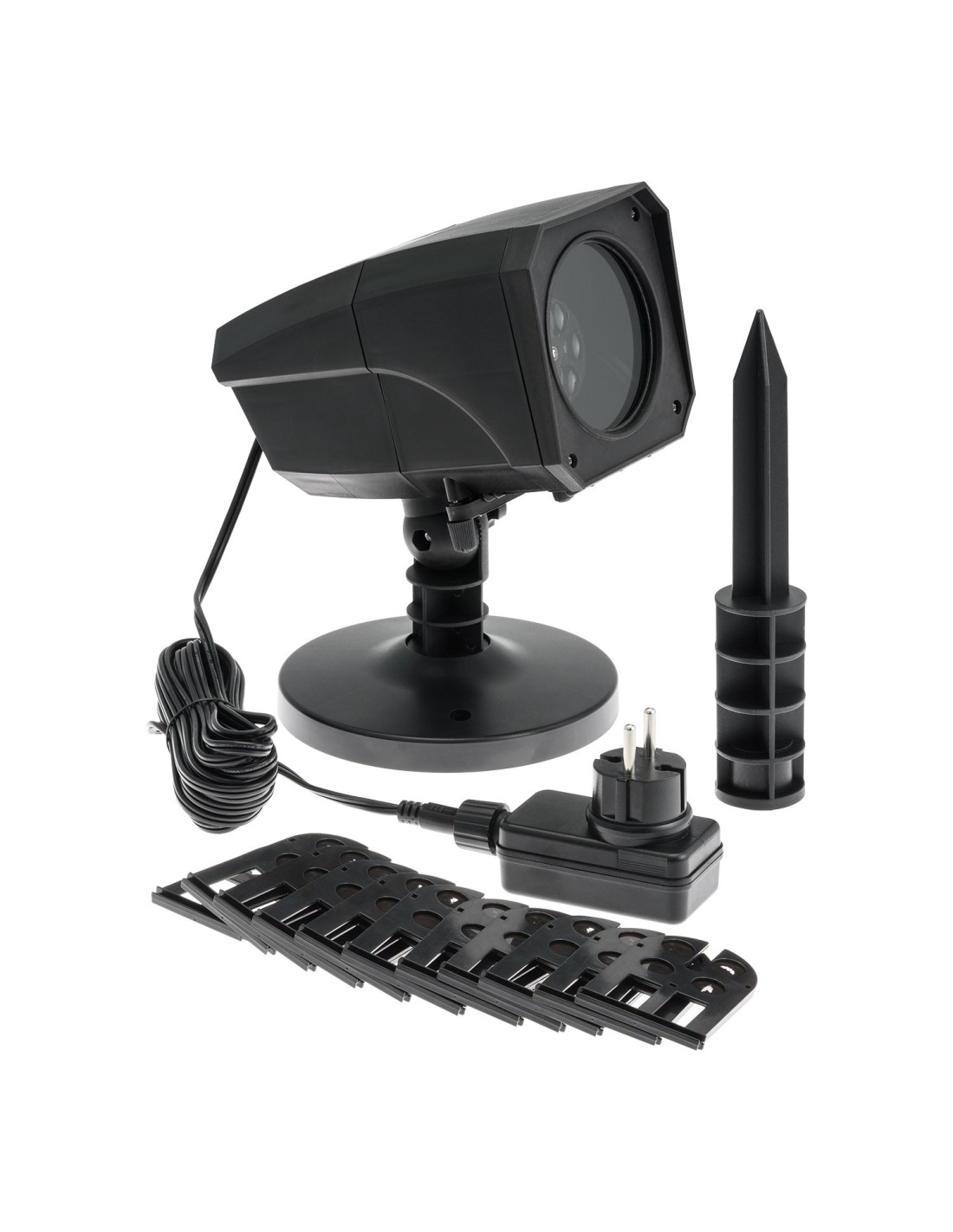 LUCI DI NATALE: vendita online Proiettore Garden LED Oscar, 12 Soggetti Intercambiabili, Effetto Rotante, 4x3W LED Bianco, Es...