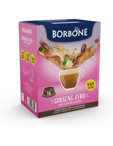 CAFFE': vendita online Caffè Borbone Ginseng Zero – 16 Capsule Compatibili Lavazza A Modo Mio in offerta
