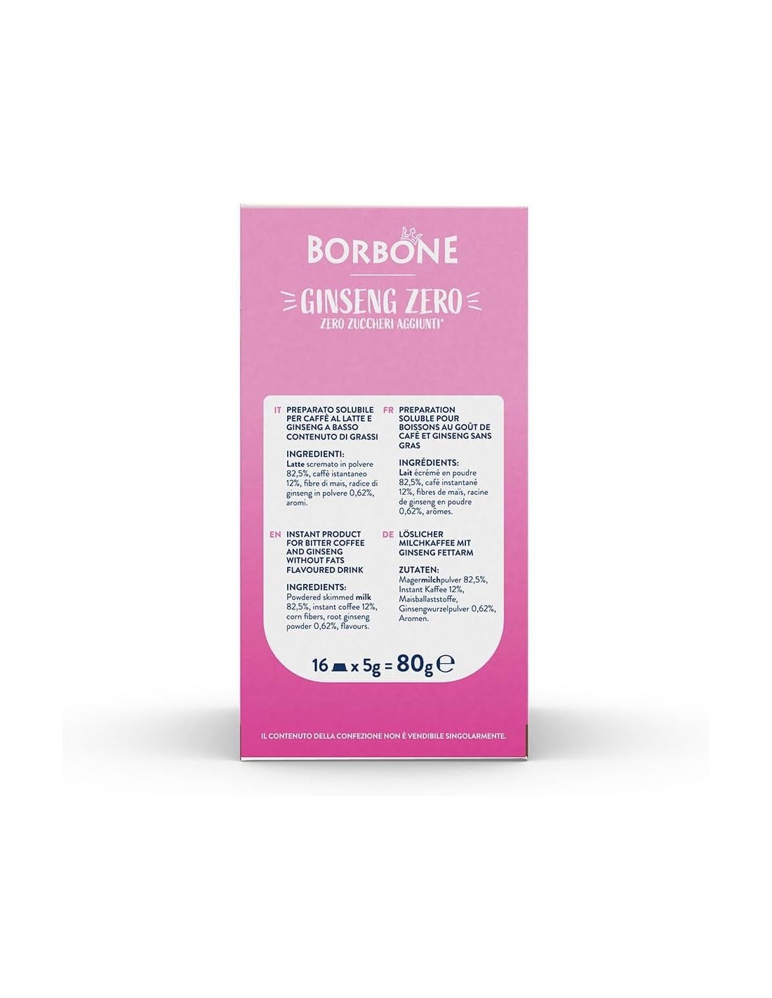 CAFFE': vendita online Caffè Borbone Ginseng Zero – 16 Capsule Compatibili Lavazza A Modo Mio in offerta
