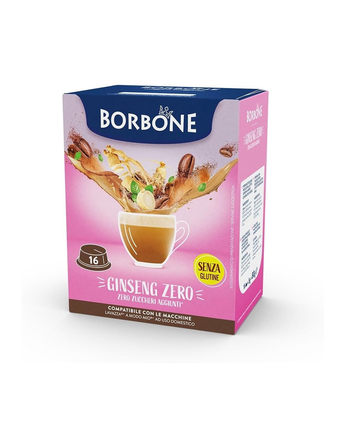 CAFFE': vendita online Caffè Borbone Ginseng Zero – 16 Capsule Compatibili Lavazza A Modo Mio in offerta
