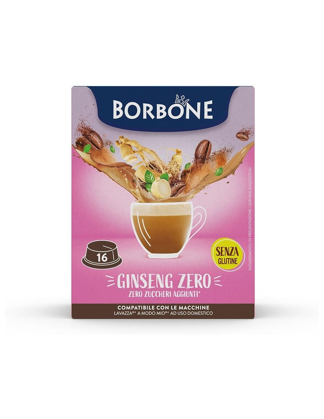 CAFFE': vendita online Caffè Borbone Ginseng Zero – 16 Capsule Compatibili Lavazza A Modo Mio in offerta