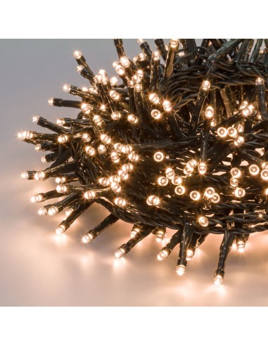 LUCI DI NATALE: vendita online Catena di Natale MiniCluster ø6cm NTL 9,1m, 432 LED Bianco Caldo, 8 Giochi di Luce, Timer 8h, ...
