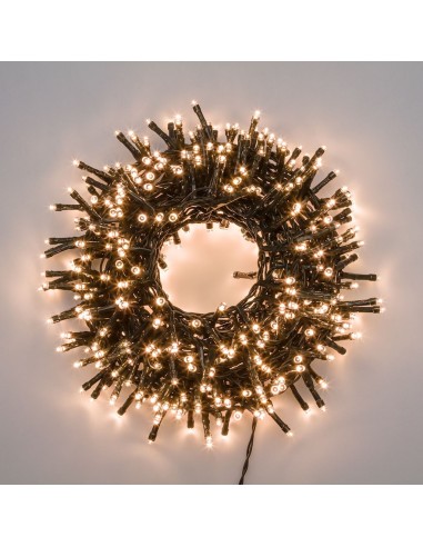 LUCI DI NATALE: vendita online Catena di Natale MiniCluster ø6cm NTL 9,1m, 432 LED Bianco Caldo, 8 Giochi di Luce, Timer 8h, ...