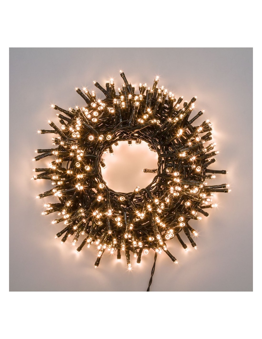 LUCI DI NATALE: vendita online Catena di Natale MiniCluster ø6cm NTL 9,1m, 432 LED Bianco Caldo, 8 Giochi di Luce, Timer 8h, ...