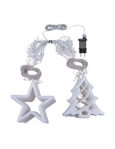 LUCI DI NATALE: vendita online Ice Light di Natale Deco 475x115cm, 560 LED Bianco Caldo, Stelle e Alberi, 8 Giochi di Luce, T...
