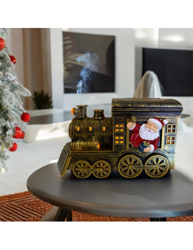 LUCI DI NATALE: vendita online Aroma Diffuser di Natale Trenino 21cm, LED Bianco Caldo e Color, Music, 3 Funzioni, Batteria o...