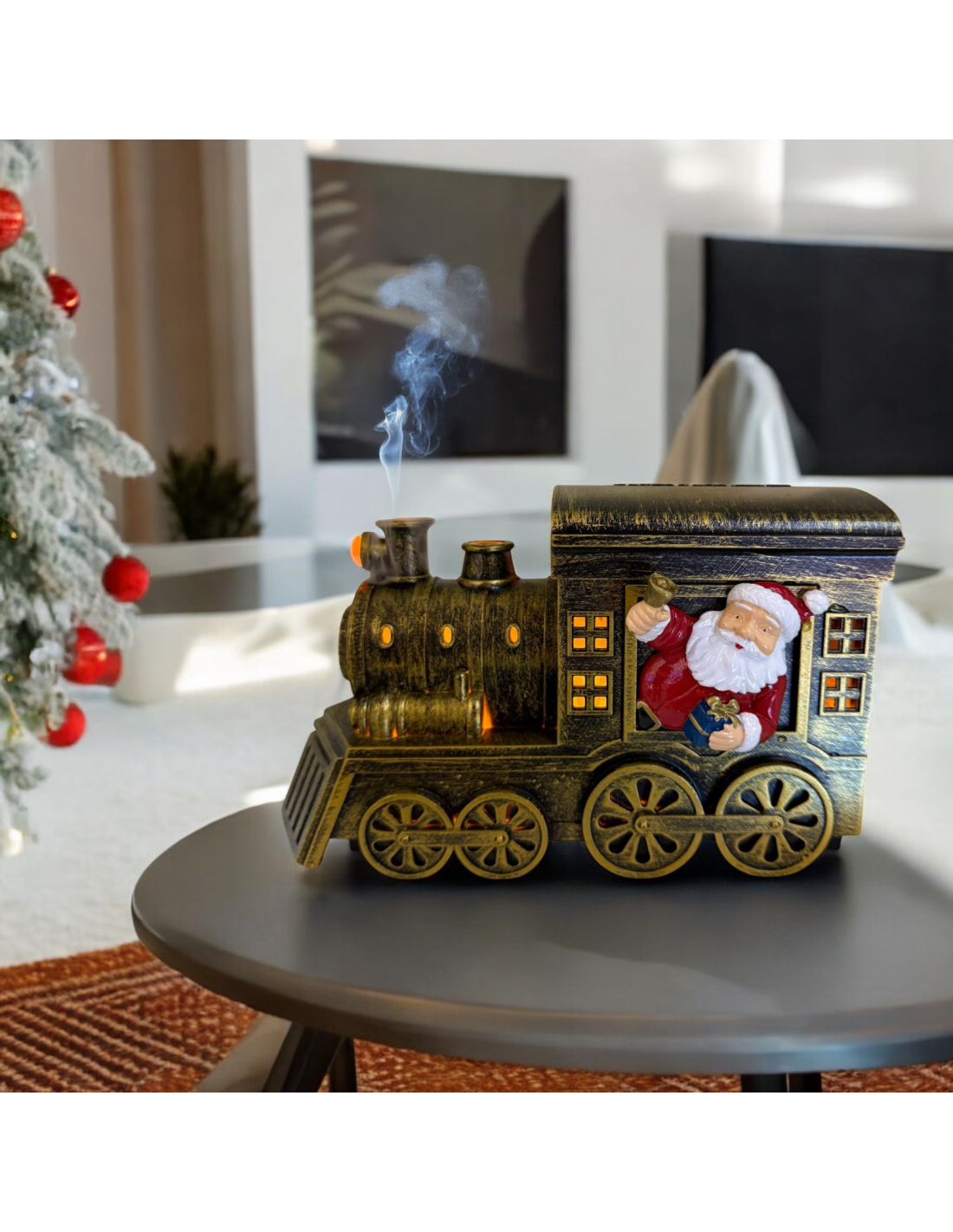 LUCI DI NATALE: vendita online Aroma Diffuser di Natale Trenino 21cm, LED Bianco Caldo e Color, Music, 3 Funzioni, Batteria o...