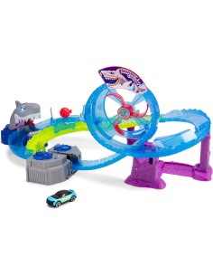 GIOCHI BOY: vendita online PISTA DA CORSA WHITE SHARK, AUTO GIOCATTOLO IN METALLO, LUCI E SUONI, +3 ANNI in offerta