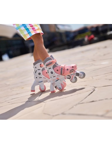 SPORT: vendita online PATTINI DA APPRENDIMENTO ROSA 2IN1 TAGLIA 26-29 in offerta
