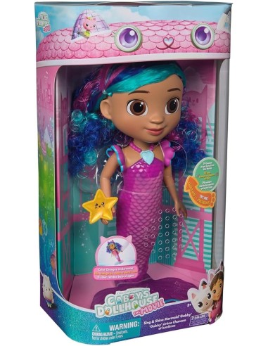 GIOCATTOLO PUBBLICIZZATO: vendita online BAMBOLA GABBY SIRENA SING SHINE, IMPERMEABILE CON LUCI E SUONI, 3+ ANNI in offerta