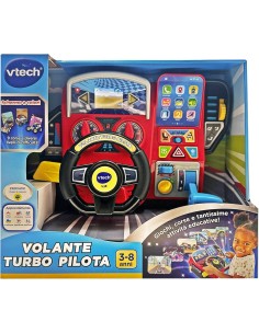 PRESCOLARI: vendita online VOLANTE TURBO PILOTA, CRUSCOTTO INTERATTIVO, 20 GIOCHI EDUCATIVI, 9 CIRCUITI, SCHERMO LCD, 3-8 ANN... 2