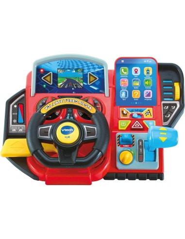 PRESCOLARI: vendita online VOLANTE TURBO PILOTA, CRUSCOTTO INTERATTIVO, 20 GIOCHI EDUCATIVI, 9 CIRCUITI, SCHERMO LCD, 3-8 ANN...