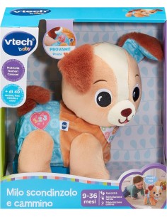 INFANZIA: vendita online MILO SCODINZOLO E CAMMINO, PELUCHE INTERATTIVO, 3 CANZONI, 15 MELODIE, CODA MOBILE, 9-36 MESI in off...