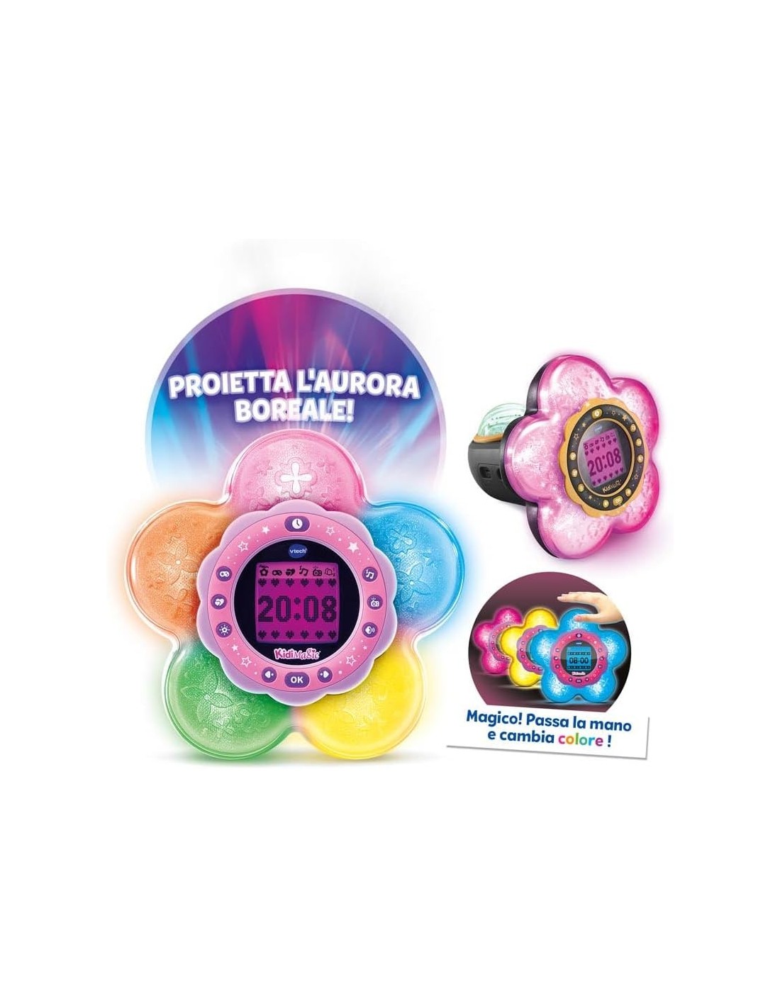 PRESCOLARI: vendita online KIDIMAGIC GALAXY LIGHT, RADIOSVEGLIA 9 IN 1, PROIETTORE AURORA BOREALE, 6+ ANNI in offerta