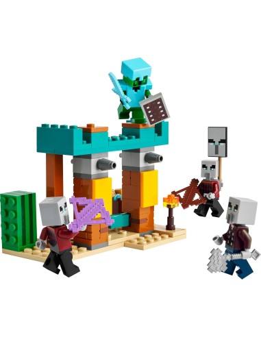 GIOCATTOLO PUBBLICIZZATO: vendita online LEGO MINECRAFT, PATTUGLIA NEL DESERTO DELLA BESTIA, GIOCATTOLO DA COSTRUIRE CON FIGU...