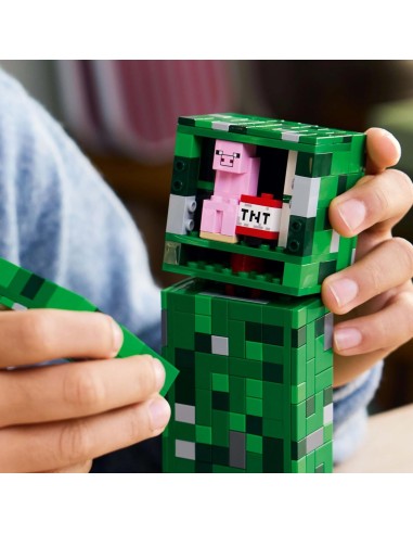 GIOCATTOLO PUBBLICIZZATO: vendita online LEGO MINECRAFT, CREEPER, ACTION FIGURE MOB SNODABILE CON SCOMPARTO SEGRETO, 10+ ANNI...