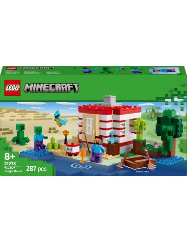 GIOCATTOLO PUBBLICIZZATO: vendita online LEGO MINECRAFT, CASA ESPLOSIVA NELLA GIUNGLA, GIOCATTOLO INTERATTIVO CON FIGURE E TN...