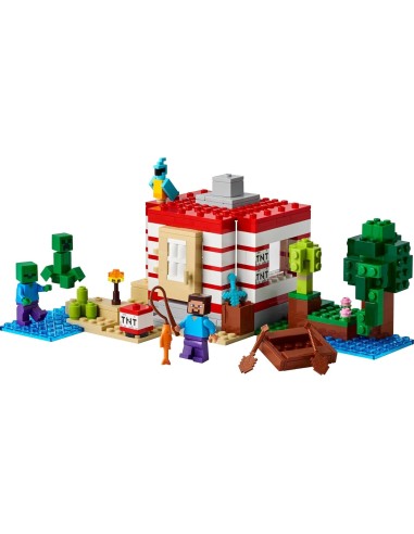 GIOCATTOLO PUBBLICIZZATO: vendita online LEGO MINECRAFT, CASA ESPLOSIVA NELLA GIUNGLA, GIOCATTOLO INTERATTIVO CON FIGURE E TN...