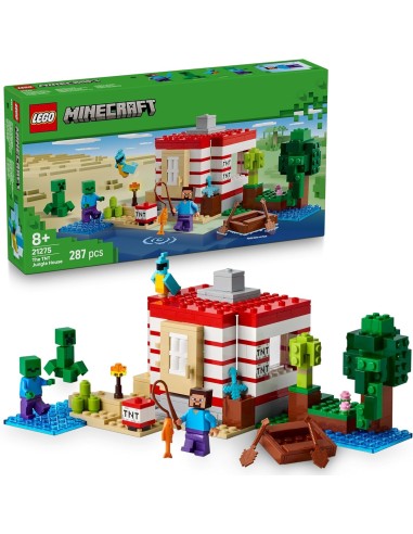 GIOCATTOLO PUBBLICIZZATO: vendita online LEGO MINECRAFT, CASA ESPLOSIVA NELLA GIUNGLA, GIOCATTOLO INTERATTIVO CON FIGURE E TN...