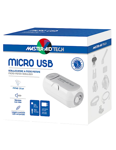 Master-Aid Tech Micro USB Nebulizzatore a Pistone per Aerosolterapia – shopincasa.it