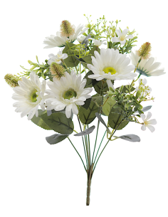 MAZZO 8798-01 GERBERE BIANCHE CON BOCCIOLI