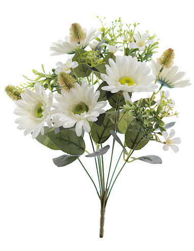 MAZZO 8798-01 GERBERE BIANCHE CON BOCCIOLI