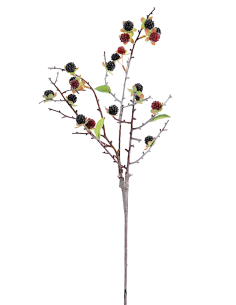 RAMO 6017-03 RIBES NERO CON FOGLIE
