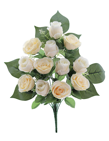 MAZZO 5505-01 ROSE BIANCHE CON BOCCIOLI