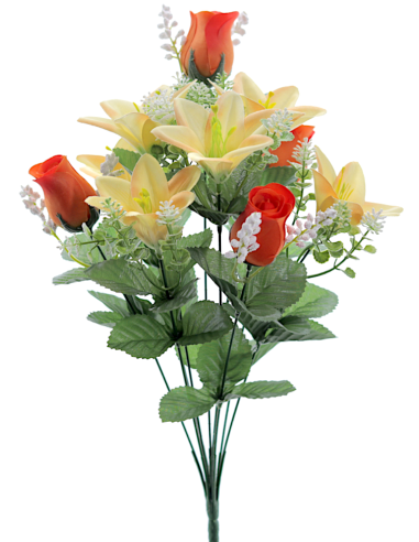 MAZZO 8756-15 CAPULLOS LILY ARANCIO CON BOCCIOLI