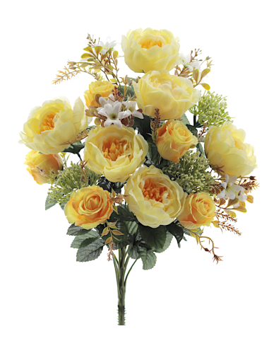 MAZZO 5559-02 PEONIE GIALLE CON BOCCIOLI