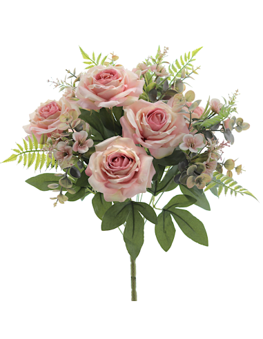 MAZZO 9207-12 ROSE ROSA CON BOCCIOLI